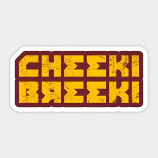 Cheeki Breeki - Gopnik Slav Style Funny Gamer Design Sticker